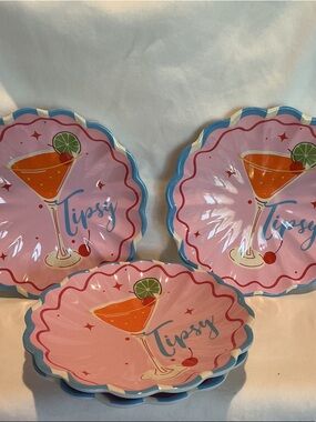 Melamine Indoor / Outdoor Appetizer Plates - Set of 4 Plates